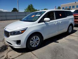 Salvage cars for sale from Copart Littleton, CO: 2017 KIA Sedona LX
