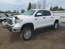 Salvage cars for sale at Bowmanville, ON auction: 2018 Toyota Tundra Crewmax 1794