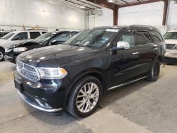 Salvage cars for sale at Milwaukee, WI auction: 2015 Dodge Durango Citadel