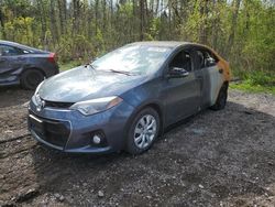 Salvage cars for sale at Bowmanville, ON auction: 2015 Toyota Corolla L