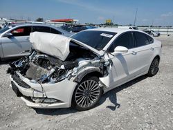 Salvage cars for sale at Cahokia Heights, IL auction: 2017 Ford Fusion Titanium HEV