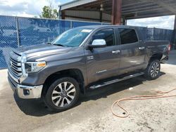 Salvage cars for sale from Copart Riverview, FL: 2018 Toyota Tundra Crewmax Limited