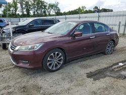 Salvage cars for sale from Copart Spartanburg, SC: 2015 Honda Accord Sport
