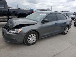 Salvage cars for sale at Grand Prairie, TX auction: 2014 Volkswagen Jetta Base