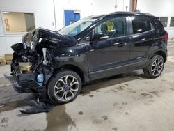 Salvage cars for sale at Blaine, MN auction: 2020 Ford Ecosport SES