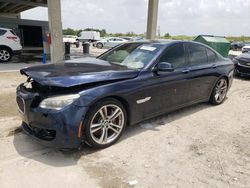 Salvage cars for sale from Copart West Palm Beach, FL: 2014 BMW 750 XI