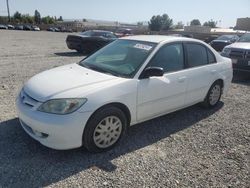 Salvage cars for sale at Mentone, CA auction: 2005 Honda Civic LX