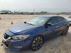 Salvage cars for sale at Houston, TX auction: 2016 Nissan Maxima 3.5S