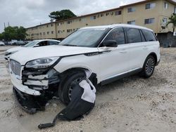 Salvage cars for sale at Opa Locka, FL auction: 2022 Lincoln Aviator Reserve