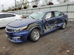 Salvage cars for sale at New Britain, CT auction: 2019 KIA Optima LX