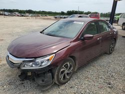 Honda Accord salvage cars for sale: 2017 Honda Accord LX