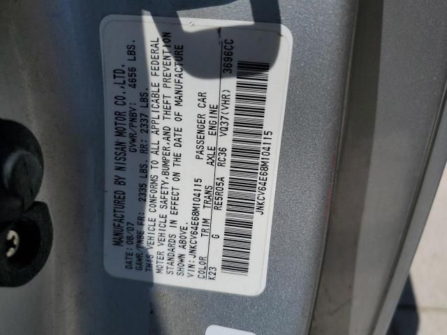 2008 Infiniti G37 Base