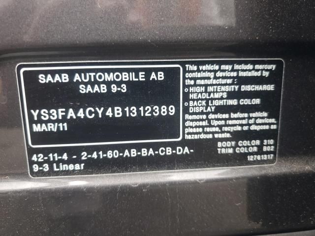 2011 Saab 9-3 2.0T