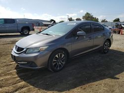 Salvage cars for sale at San Diego, CA auction: 2015 Honda Civic EX