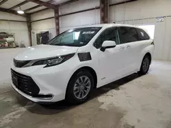 Salvage cars for sale at Haslet, TX auction: 2021 Toyota Sienna XLE