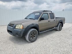 Salvage trucks for sale at Arcadia, FL auction: 2002 Nissan Frontier Crew Cab XE
