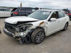Salvage cars for sale at Grand Prairie, TX auction: 2011 Honda Accord EXL