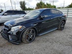Vehiculos salvage en venta de Copart Miami, FL: 2018 Mercedes-Benz GLE Coupe 43 AMG