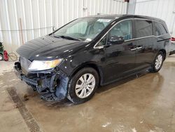Salvage cars for sale at Franklin, WI auction: 2015 Honda Odyssey EXL