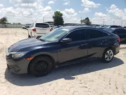 Salvage cars for sale at Riverview, FL auction: 2016 Honda Civic LX