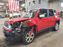 Salvage cars for sale from Copart Blaine, MN: 2016 Jeep Renegade Limited