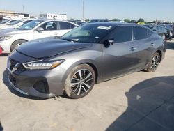 Salvage cars for sale at Grand Prairie, TX auction: 2022 Nissan Maxima SV