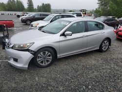 Salvage cars for sale from Copart Arlington, WA: 2014 Honda Accord LX