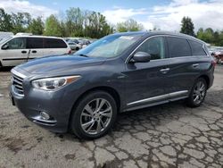 Salvage cars for sale at Portland, OR auction: 2014 Infiniti QX60 Hybrid