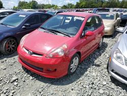Salvage cars for sale at Mebane, NC auction: 2007 Honda FIT S