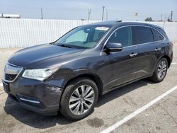 Salvage cars for sale from Copart Van Nuys, CA: 2016 Acura MDX Technology