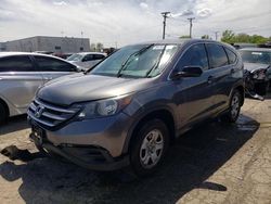 Salvage cars for sale at Chicago Heights, IL auction: 2013 Honda CR-V LX