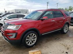 Salvage cars for sale at Chicago Heights, IL auction: 2016 Ford Explorer Limited