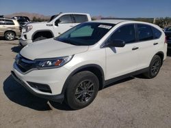 Salvage cars for sale at Las Vegas, NV auction: 2015 Honda CR-V LX