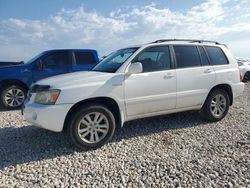 Salvage cars for sale at Temple, TX auction: 2006 Toyota Highlander Hybrid