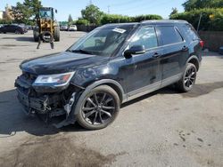Salvage cars for sale at San Martin, CA auction: 2018 Ford Explorer XLT