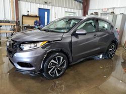 Salvage cars for sale at West Mifflin, PA auction: 2019 Honda HR-V Sport