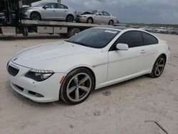 Salvage cars for sale from Copart West Palm Beach, FL: 2009 BMW 650 I
