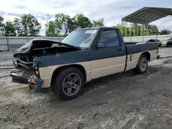Salvage trucks for sale at Spartanburg, SC auction: 1993 Chevrolet S Truck S10