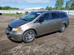 Salvage cars for sale from Copart Columbia Station, OH: 2012 Honda Odyssey EXL