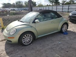 Volkswagen salvage cars for sale: 2008 Volkswagen New Beetle Convertible SE