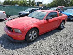 Ford salvage cars for sale: 2007 Ford Mustang GT