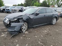 Salvage cars for sale from Copart Finksburg, MD: 2009 Infiniti G37