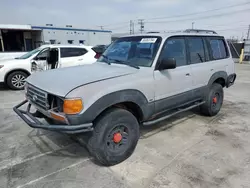 Salvage cars for sale from Copart Sun Valley, CA: 1992 Toyota Land Cruiser FJ80