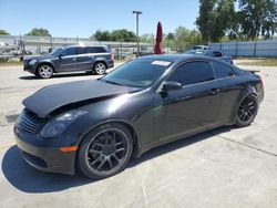 Salvage cars for sale from Copart Sacramento, CA: 2005 Infiniti G35