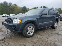 Salvage cars for sale from Copart Mendon, MA: 2006 Jeep Grand Cherokee Laredo