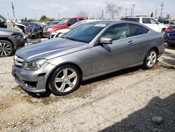 Mercedes-Benz c 250 salvage cars for sale: 2012 Mercedes-Benz C 250