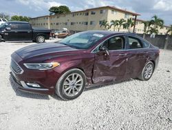 Salvage cars for sale from Copart Opa Locka, FL: 2017 Ford Fusion SE