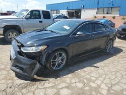 Salvage cars for sale at Woodhaven, MI auction: 2014 Ford Fusion Titanium