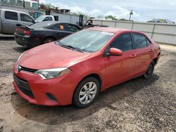 Salvage cars for sale from Copart Kapolei, HI: 2015 Toyota Corolla L