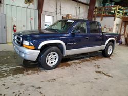 Salvage trucks for sale at Austell, GA auction: 2002 Dodge Dakota Quad SLT